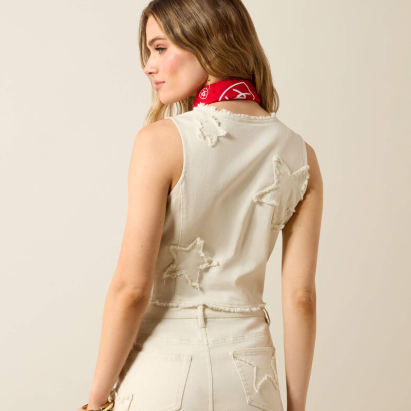 Ariat Women's Americana Vest - Antique White-1