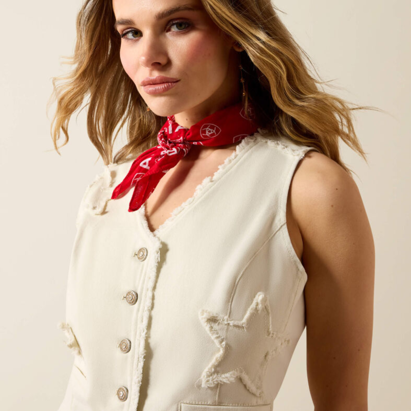 Ariat Women's Americana Vest - Antique White-4