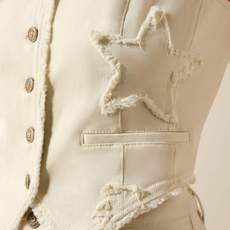 Ariat Women's Americana Vest - Antique White-5