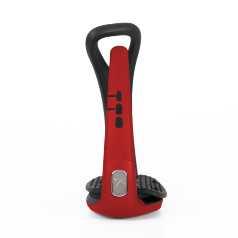 Freejump Soft'Up Pro 2 Stirrups - Black/Hot Pepper Red-1