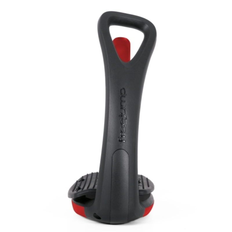 Freejump Soft'Up Pro 2 Stirrups - Black/Hot Pepper Red-2
