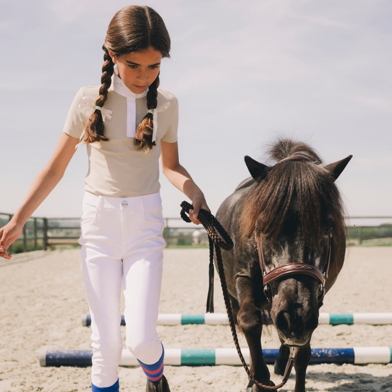 Kentucky Girls Miami City Knee Grip Breeches - White-5