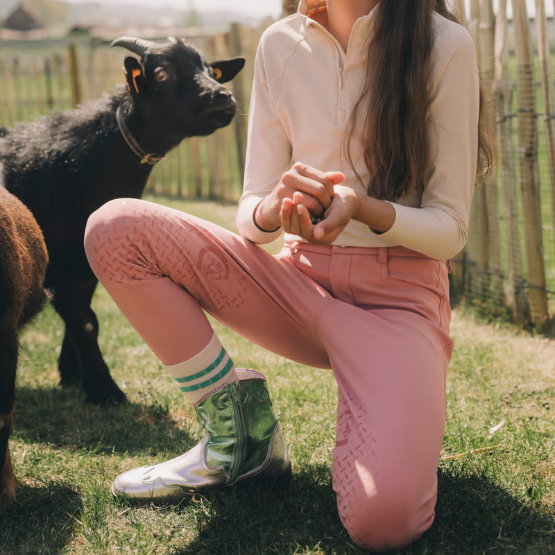 Kentucky Girls Miami City Knee Grip Breeches - Old Rose-4