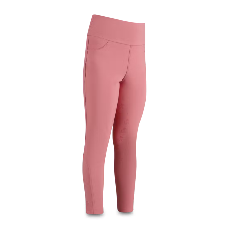 Kentucky Girl's Sammy Full Grip Riding Leggings - Old Rose-2