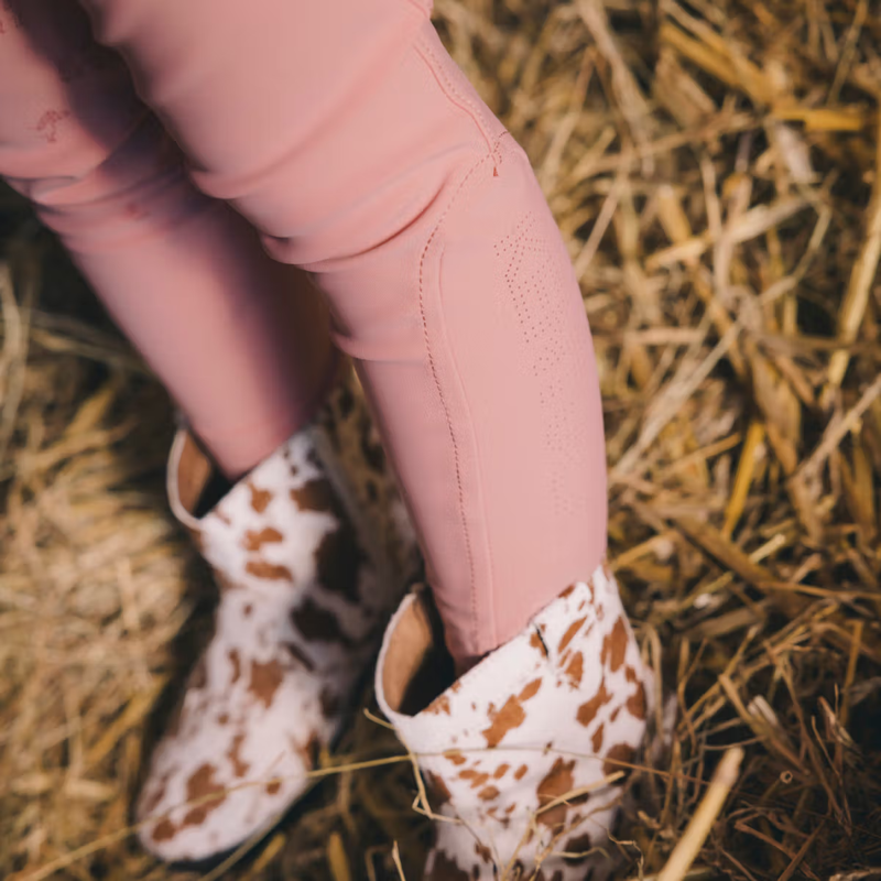 Kentucky Girl's Sammy Full Grip Riding Leggings - Old Rose-4