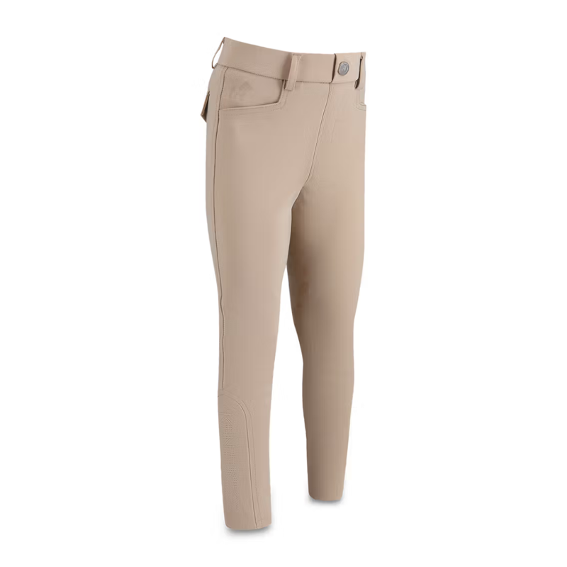 Kentucky Boy's Sammy Full Grip Riding Leggings - Beige-1