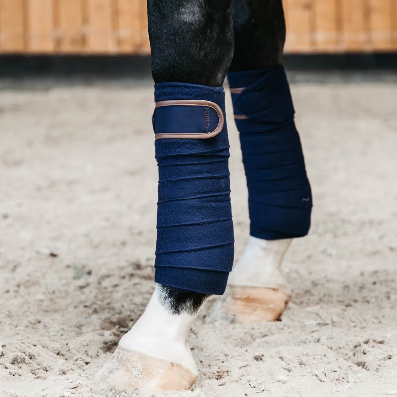 Kentucky Polar Fleece Bandages - Navy-1