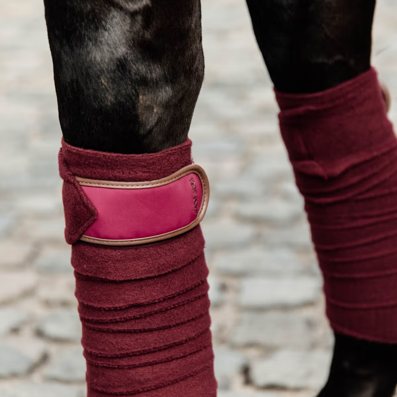 Kentucky Polar Fleece Bandages - Bordeaux-3
