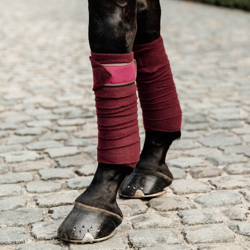 Kentucky Polar Fleece Bandages - Bordeaux-1