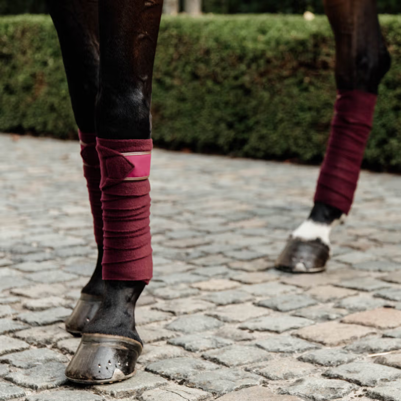 Kentucky Polar Fleece Bandages - Bordeaux-2