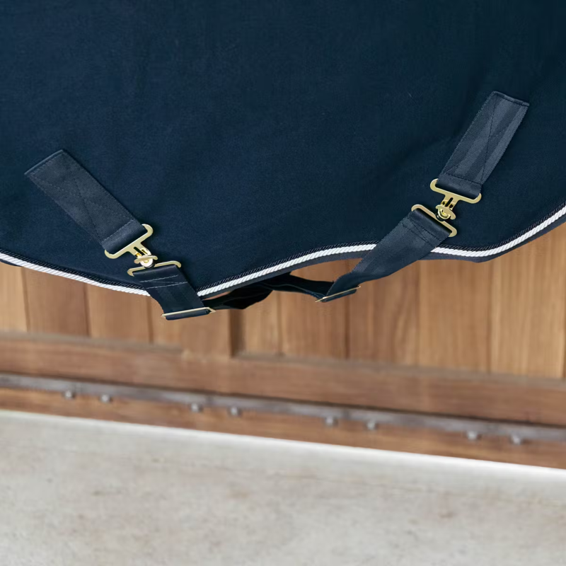 Kentucky Vegan Wool Fleece Rug - Navy-4
