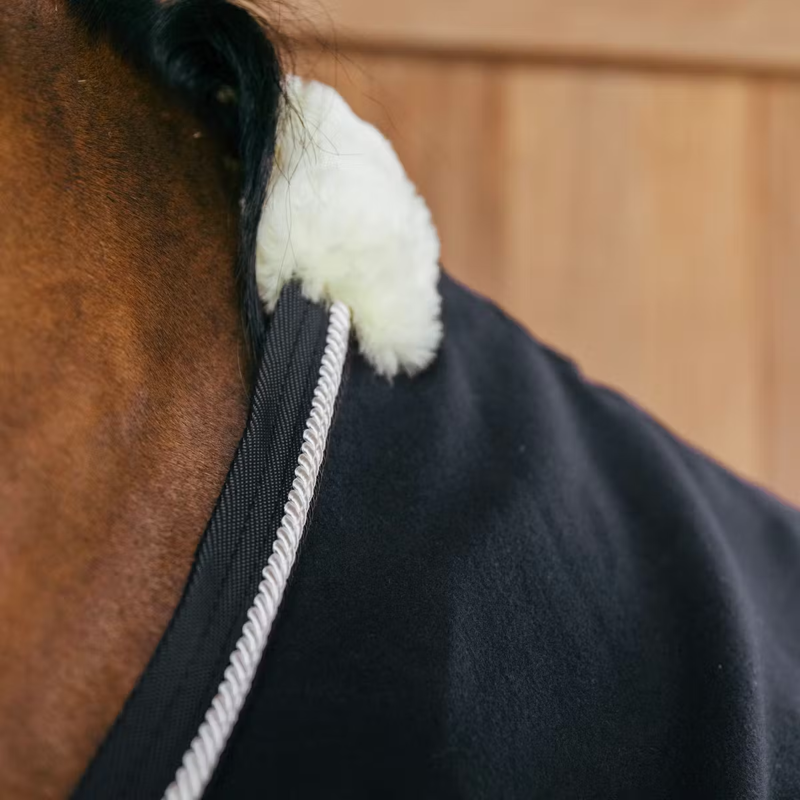 Kentucky Vegan Wool Fleece Rug - Black-2
