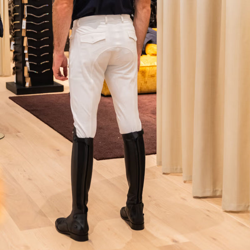 Kentucky Men's Mexico Knee Grip Breeches - White-5