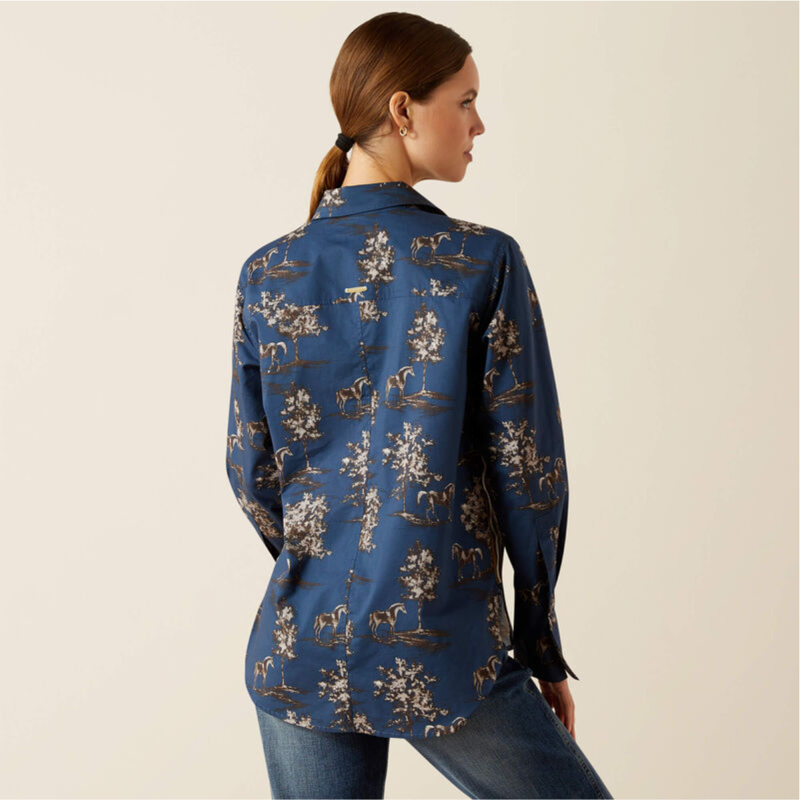 Ariat Women's Wolseley Shirt - Navy Toile-1