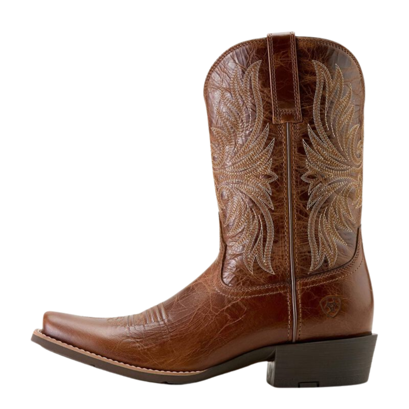 Ariat Men's Sport Narrow Cutter Toe Cowboy Boot - Dark Tan-1