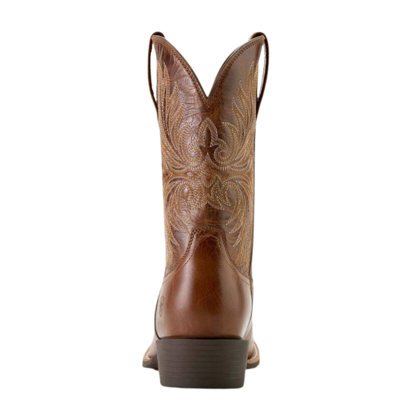 Ariat Men's Sport Narrow Cutter Toe Cowboy Boot - Dark Tan-3