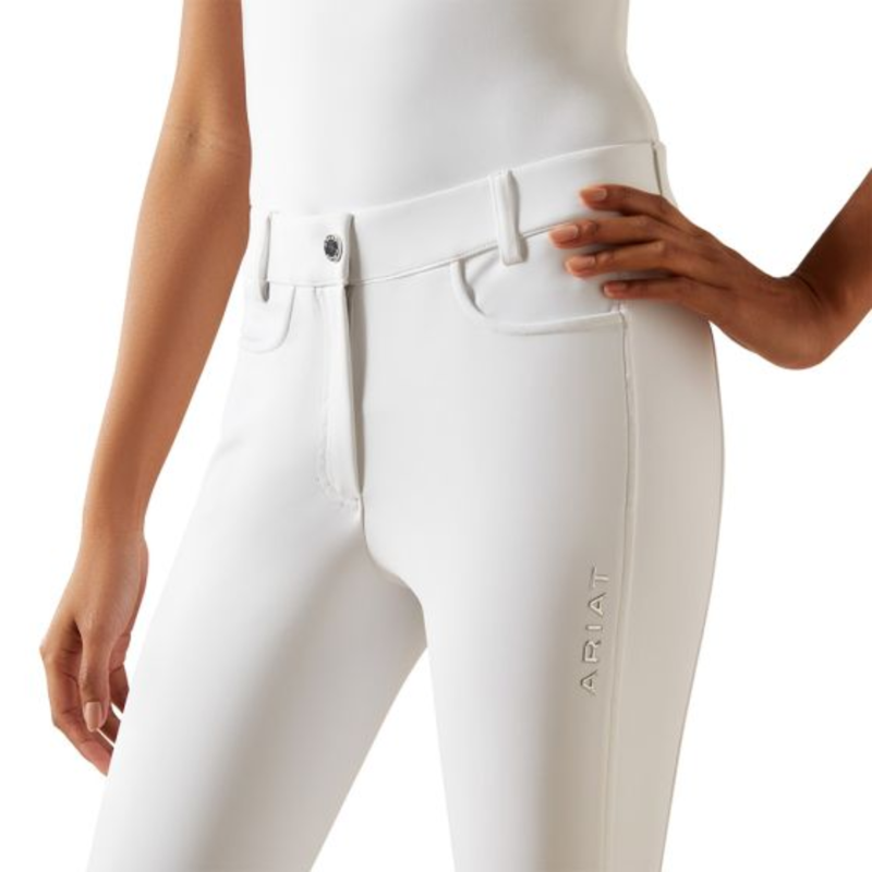 Ariat Women's Tri Factor NT Knee Patch Breech - White-2