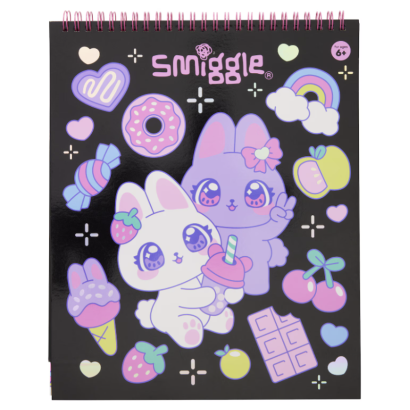 Bright Eyes Scratch Book - Pink
