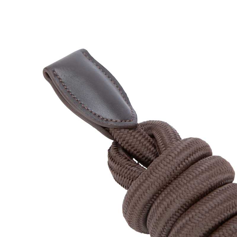 Shires Velociti Lusso Leather Lead Rope - 2 Metres  - Havana-1