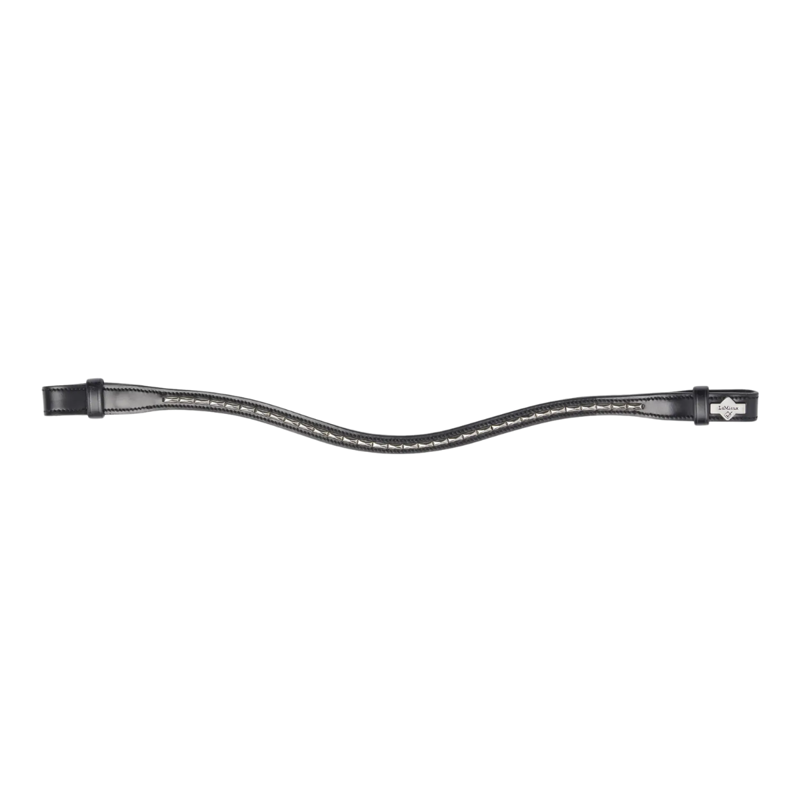 Lemieux Kudos Metal Insert Browband - Black/Silver