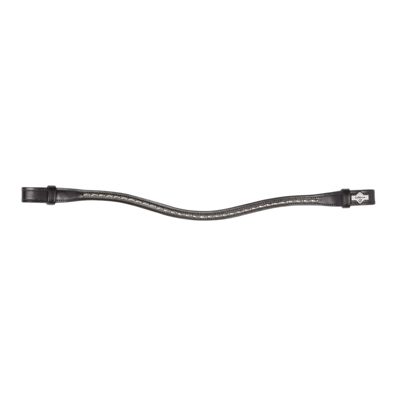 Lemieux Kudos Metal Insert Browband - Brown/Silver