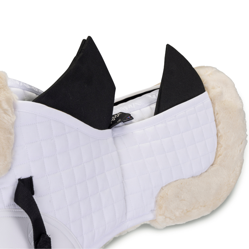 Shires ARMA Corrective Lined Half Pad - White-1