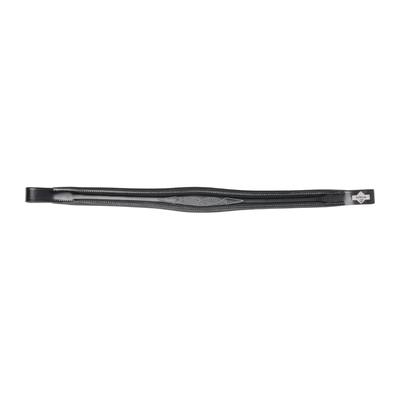 Lemieux Kudos Stitched Shaped Browband - Black/Silver
