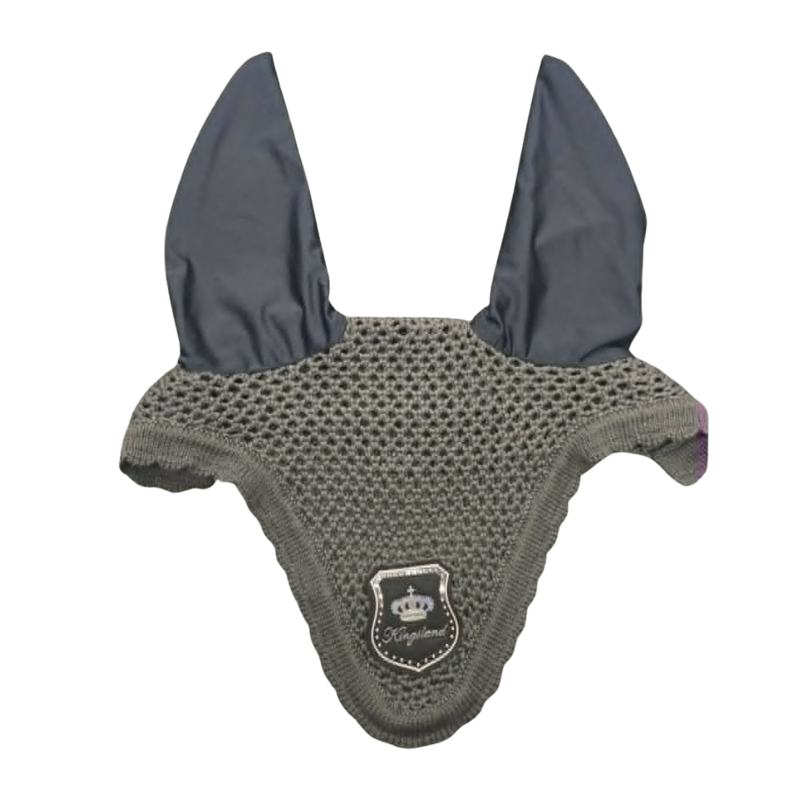 Kingsland Meudon Fly Veil with Crystal Patch - Grey