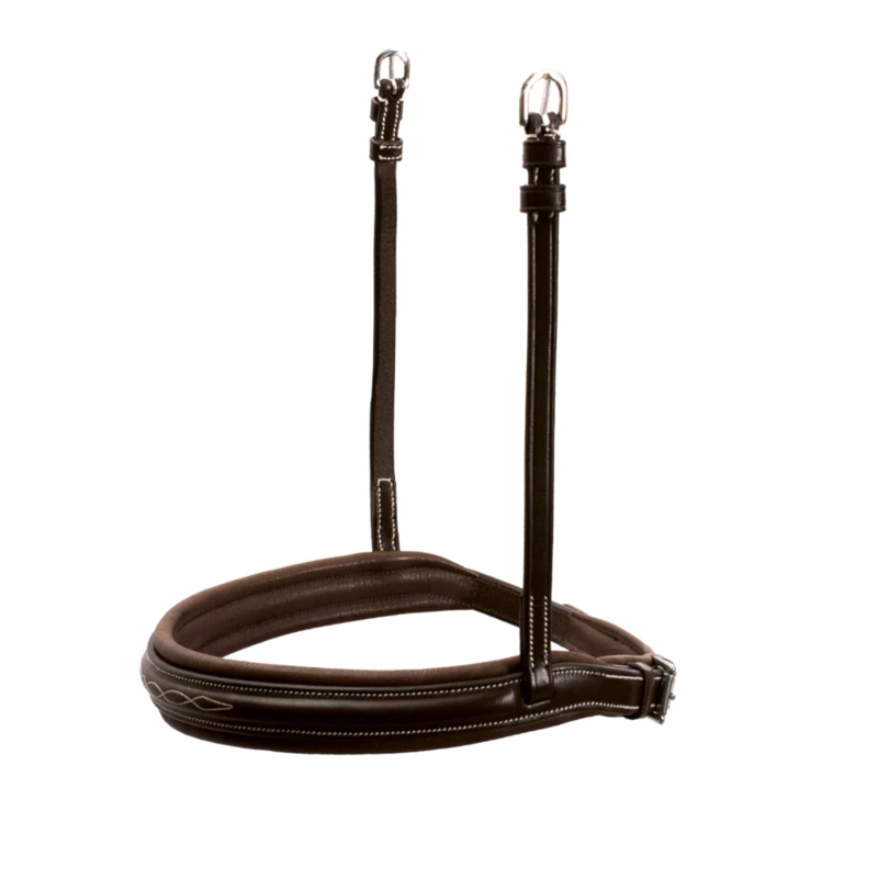 Schockemohle Montreal Select Noseband - Espresso/Cream/Silver