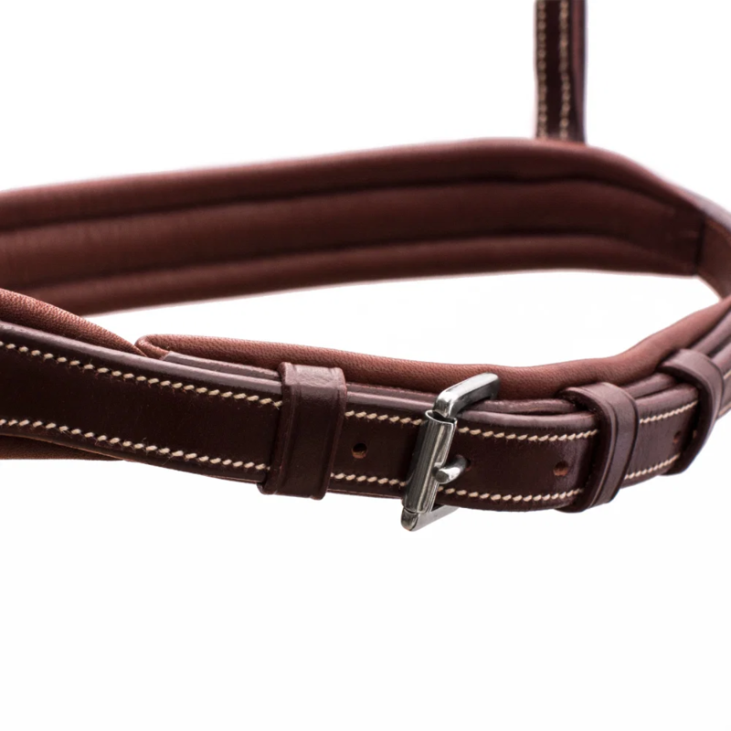 Schockemohle Montreal Select Noseband - Espresso/Cream/Silver-2