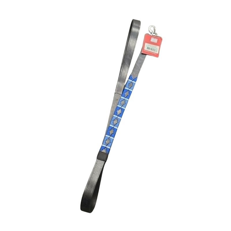 Chukka Polo Dog Lead - Blue/Baby Blue/Champagne