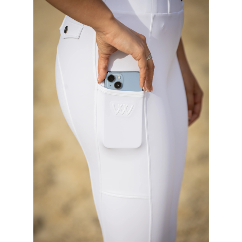 Woof Wear Elite Competition Riding Tights - White-4