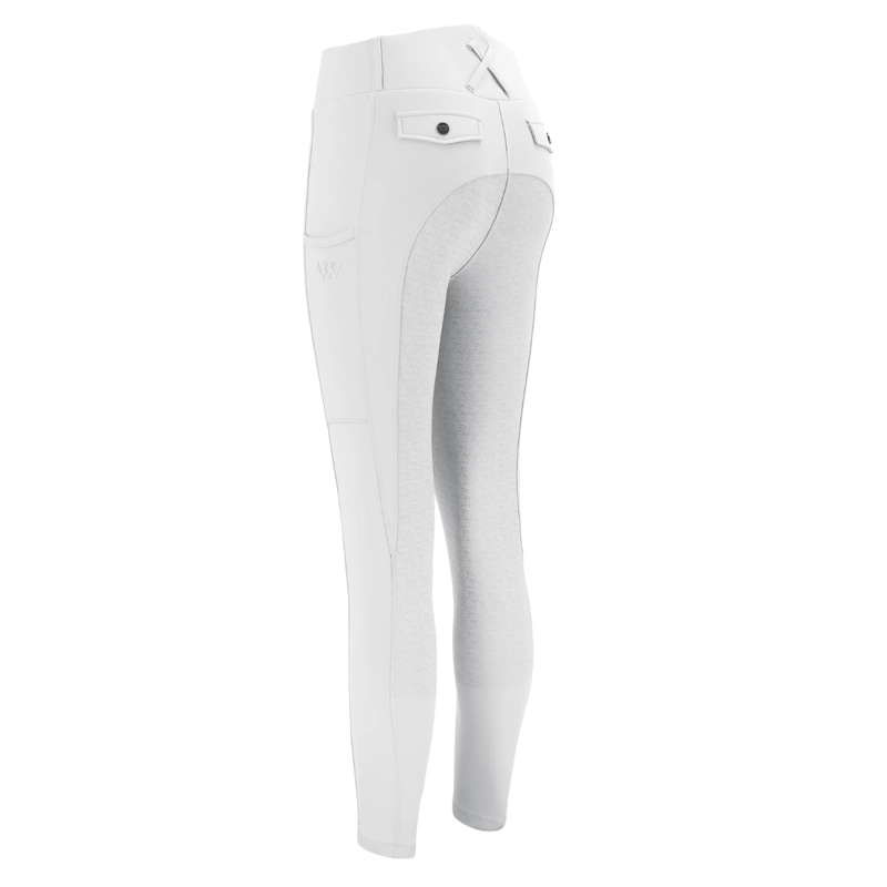 Woof Wear Elite Competition Riding Tights - White-1