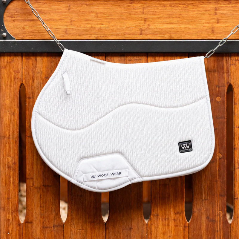 Woof Wear Elite Comfort Mesh CC Saddle Pad - White