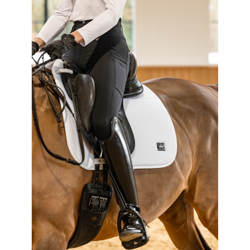 Woof Wear Elite Comfort Mesh Dressage Saddle Pad - White-1