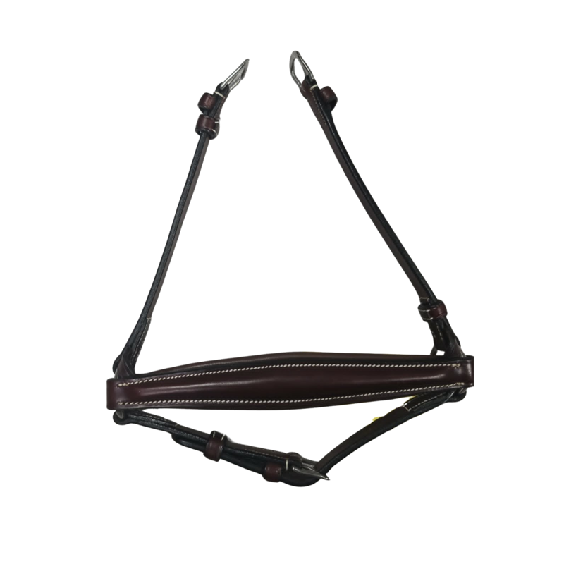Equipe Padded Leather Drop Noseband - Brown