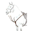 Equipe Emporio Breastplate with Removable Martingale - Brown/Silver
