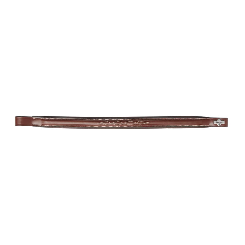 Lemieux Kudos Stitched Straight Browband - Chestnut