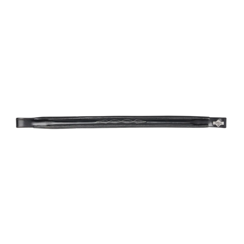 Lemieux Kudos Stitched Straight Browband - Black/Silver