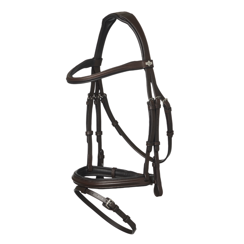 LeMieux Arika Flash Bridle - Brown/Silver