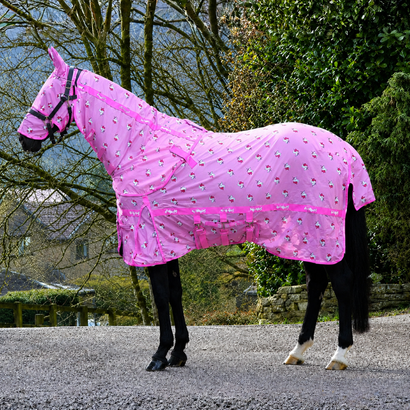 John Whitaker Swot Fly Rug and Mask - Unicorn