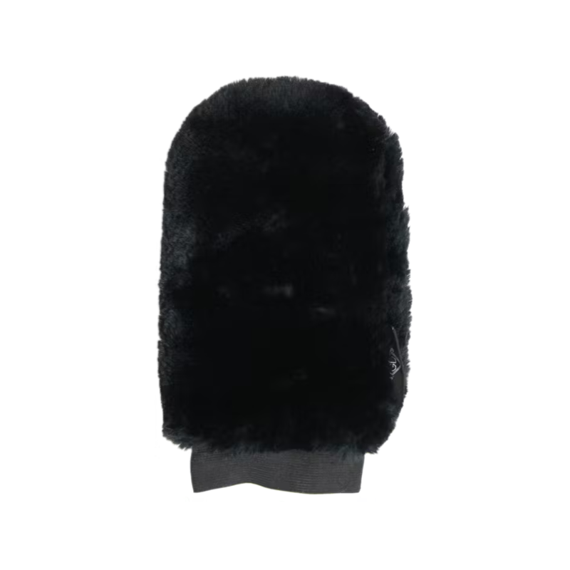 Grooming Deluxe Sheepskin Grooming Glove - Black