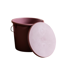 Grooming Deluxe Bucket with Lid 5L - Old Rose