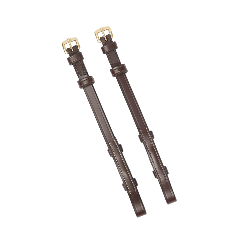 Lemieux Kudos Contrast Cheek Pieces - Havana/Brass
