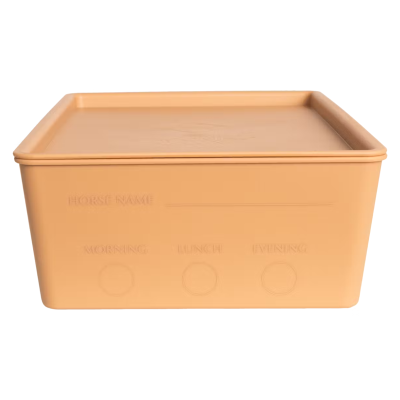 Grooming Deluxe Feeding Box with Lid 3.5L - Beige
