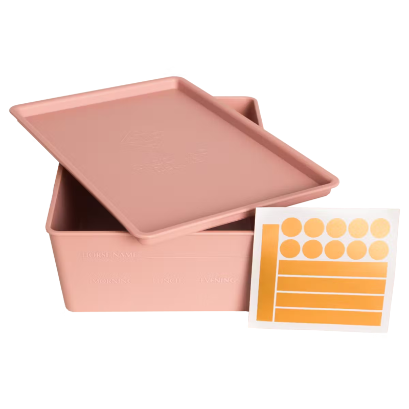 Grooming Deluxe Feeding Box with Lid 3.5L - Old Rose-1