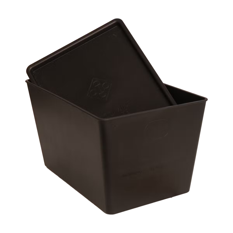 Grooming Deluxe Horsefeed Box with Lid 7L - Black-1