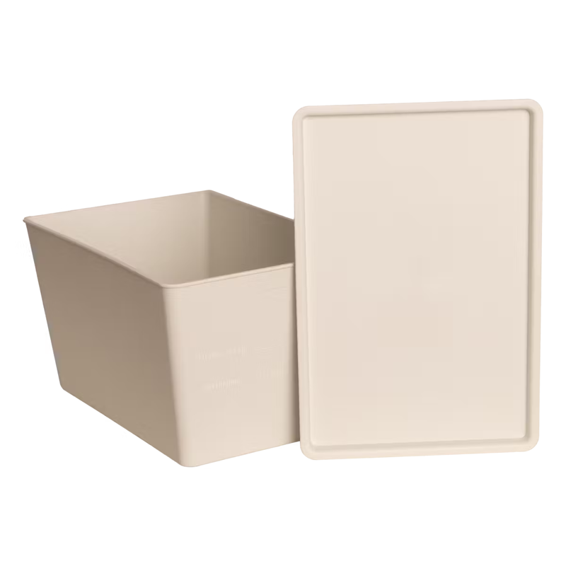 Grooming Deluxe Horsefeed Box with Lid 7L - White-1