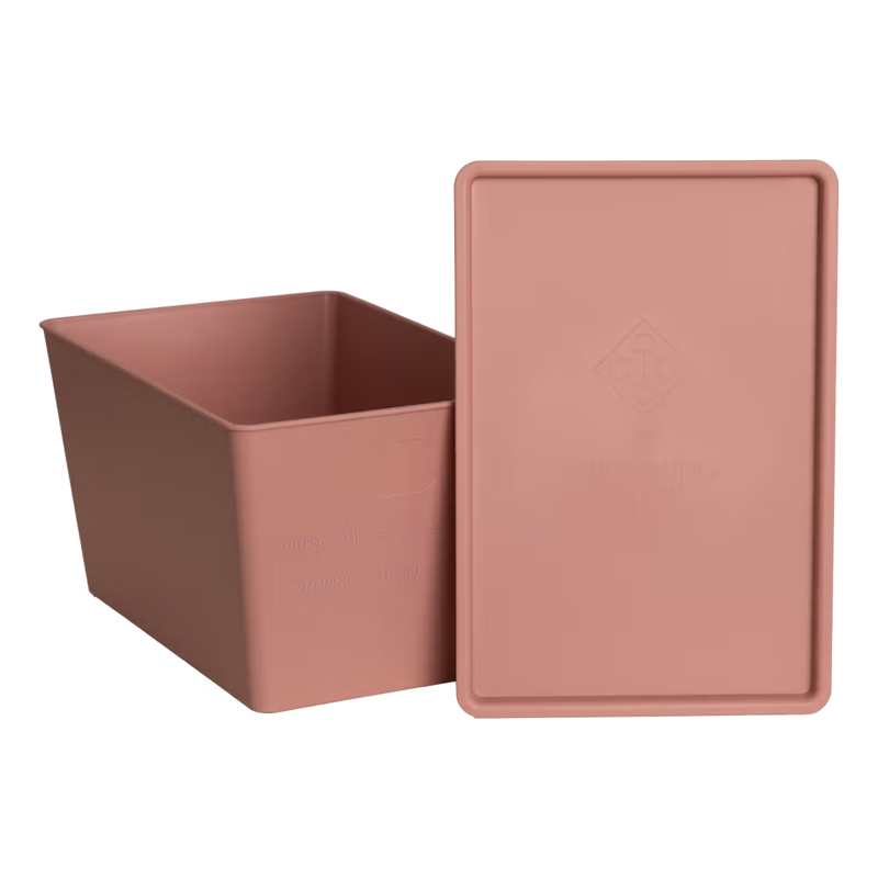 Grooming Deluxe Horsefeed Box with Lid 7L - Old Rose-1