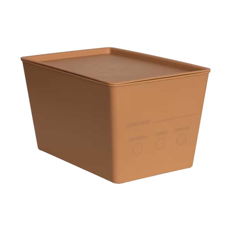 Grooming Deluxe Horsefeed Box with Lid 7L - Beige